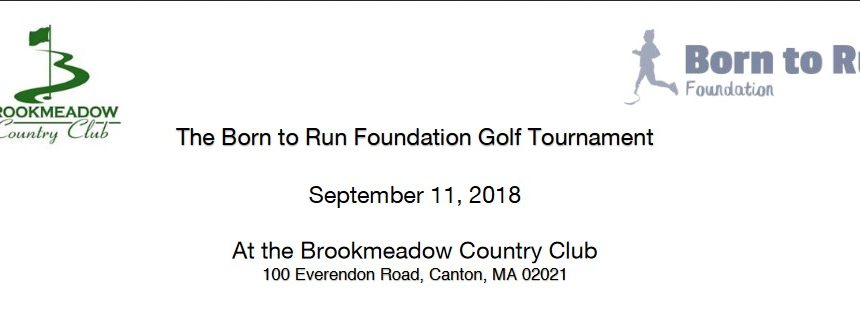 The Born to Run Foundation Golf Tournament
