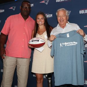 Patriots honor UMass Lowell’s Noelle Lambert for work with amputees