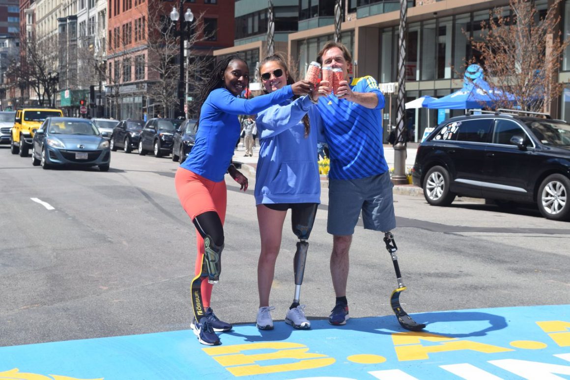 Boston Marathon Finish Line A Vermont athlete created a beer for the foundation that gave him a running blade