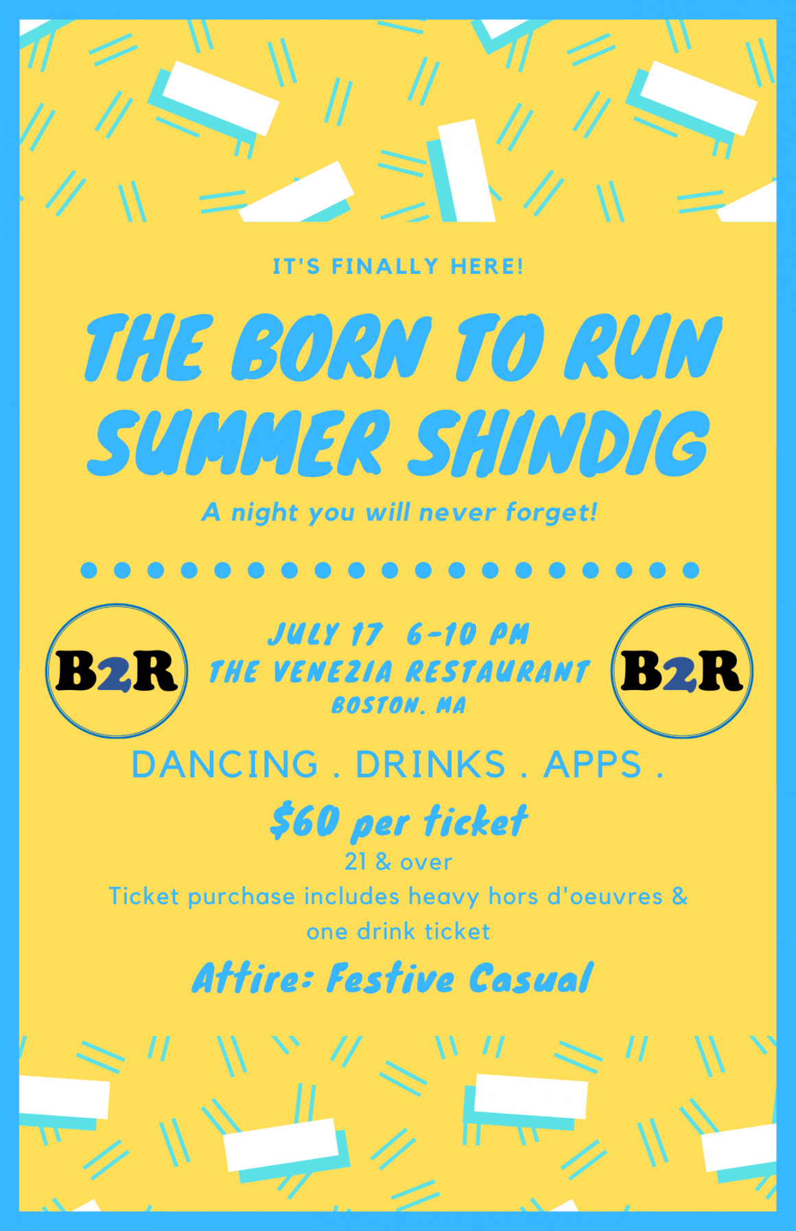 The Born To Run Foundation Summer Shindig