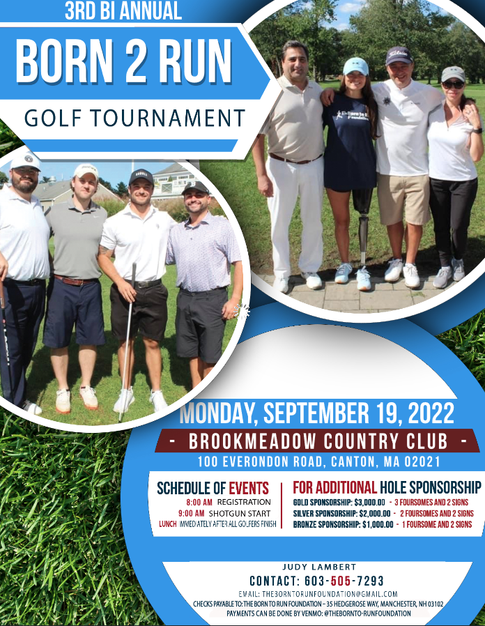 The Born To Run Foundation 2022 3rd Bi Annual Golf Tournament