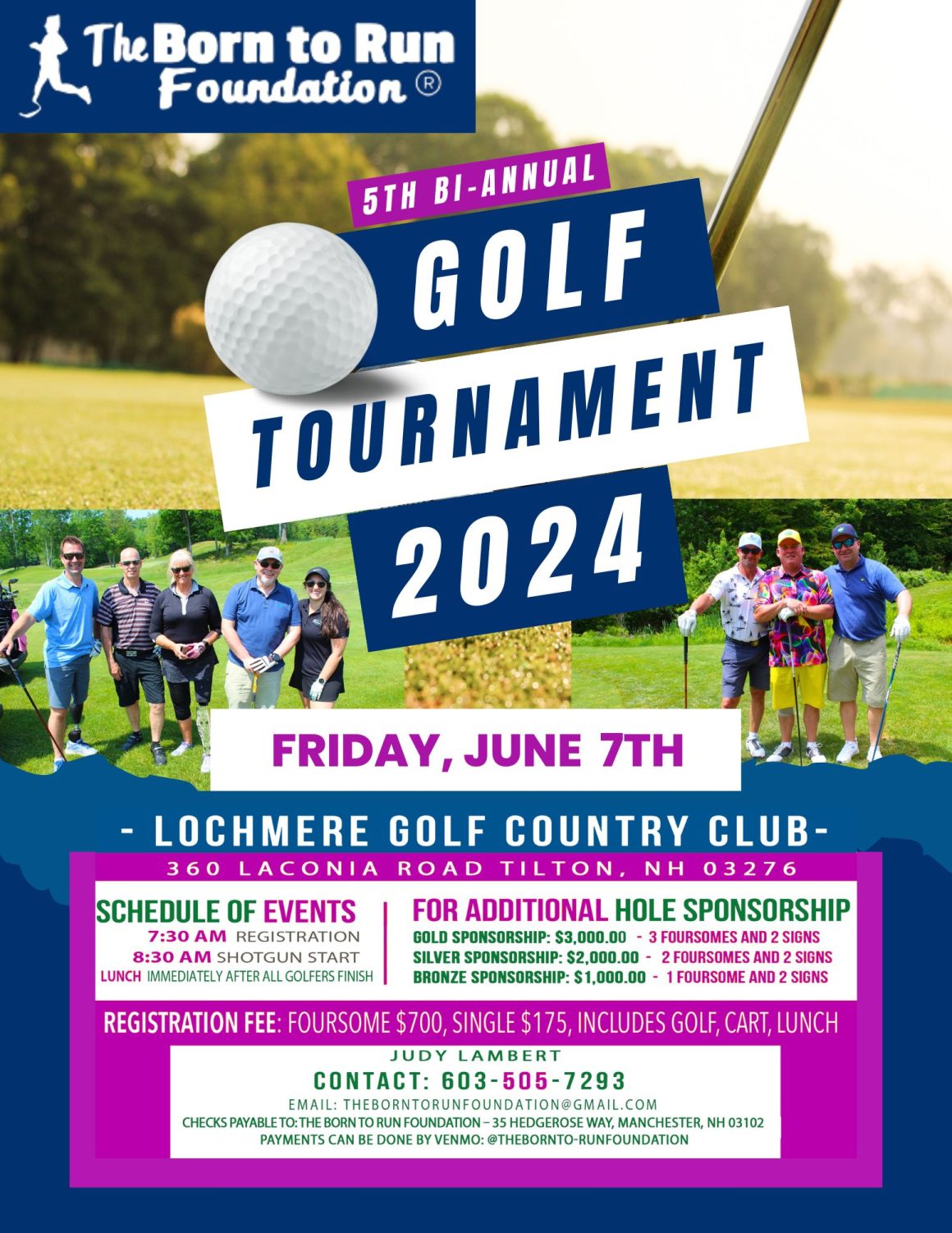Navy Lochmere Annual Golf Tournament BTR The Born To Run Foundation 5th Bi Annual Golf Tournament 2024